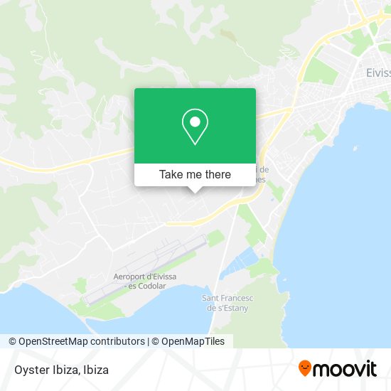 Oyster Ibiza map