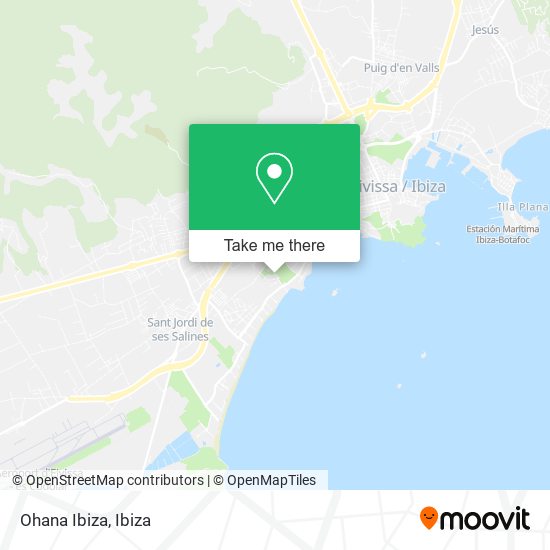 Ohana Ibiza map