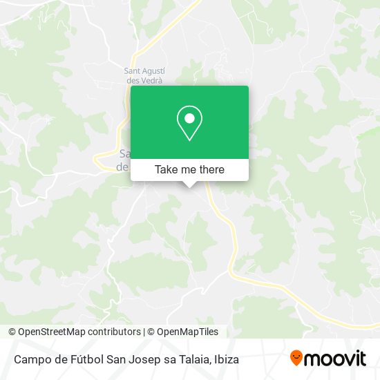 mapa Campo de Fútbol San Josep sa Talaia