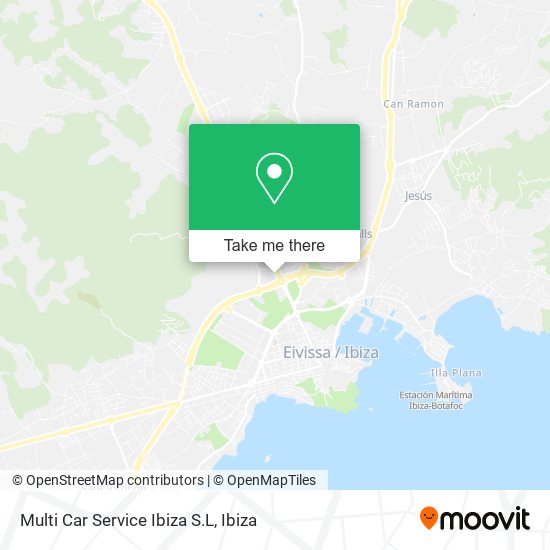 mapa Multi Car Service Ibiza S.L