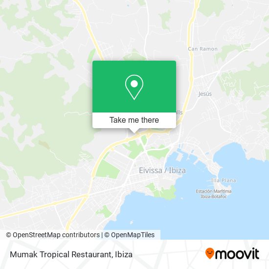 mapa Mumak Tropical Restaurant