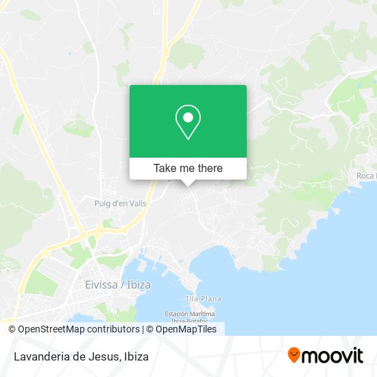 mapa Lavanderia de Jesus