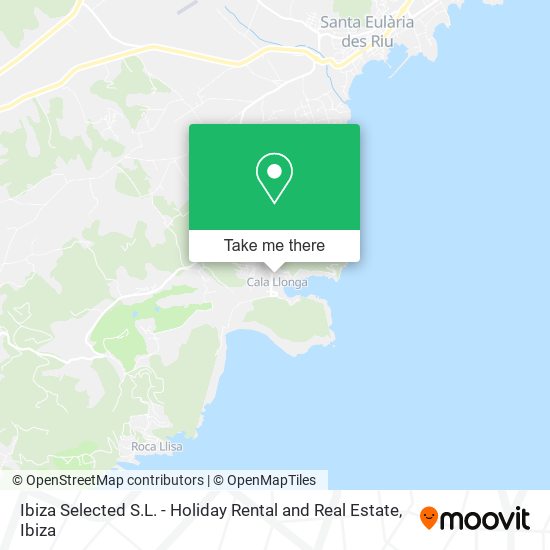 mapa Ibiza Selected S.L. - Holiday Rental and Real Estate