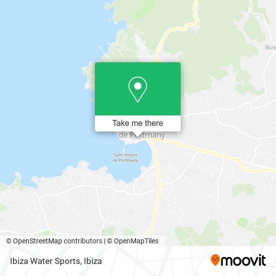 Ibiza Water Sports map