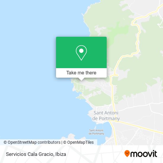 mapa Servicios Cala Gracio
