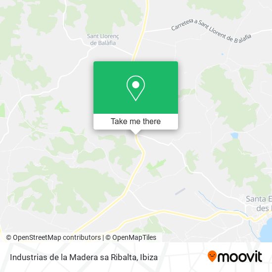 mapa Industrias de la Madera sa Ribalta