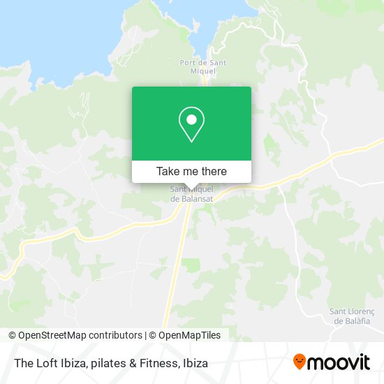 The Loft Ibiza, pilates & Fitness map