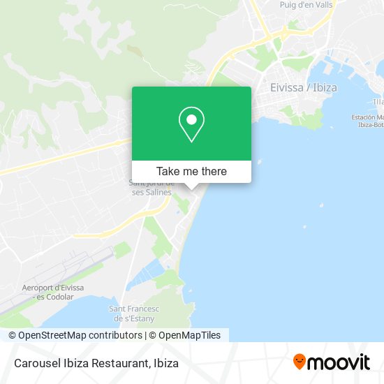 Carousel Ibiza Restaurant map