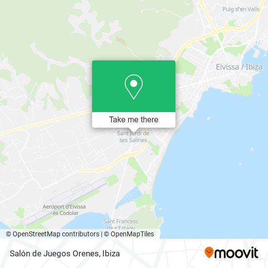 Salón de Juegos Orenes map