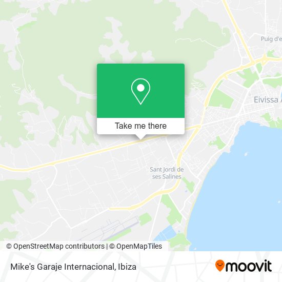 Mike's Garaje Internacional map