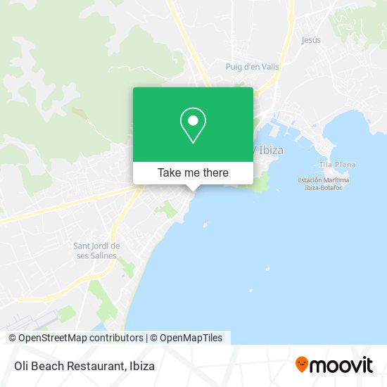 mapa Oli Beach Restaurant