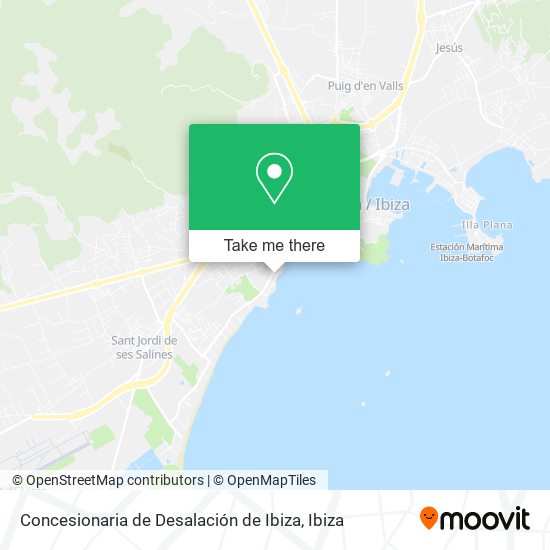 Concesionaria de Desalación de Ibiza map