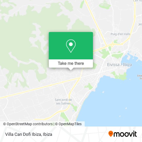 Villa Can Dofi Ibiza map