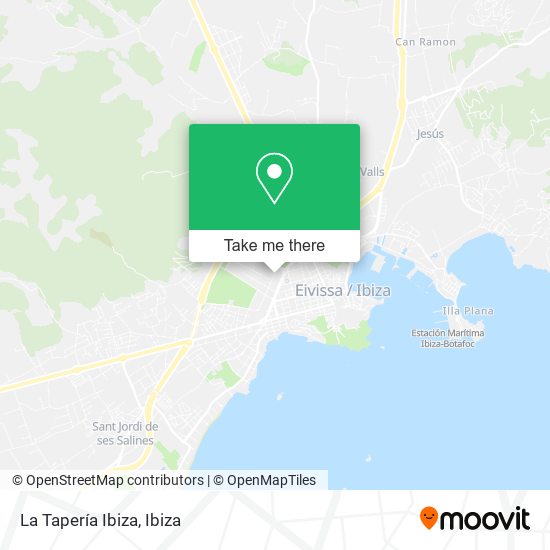 La Tapería Ibiza map