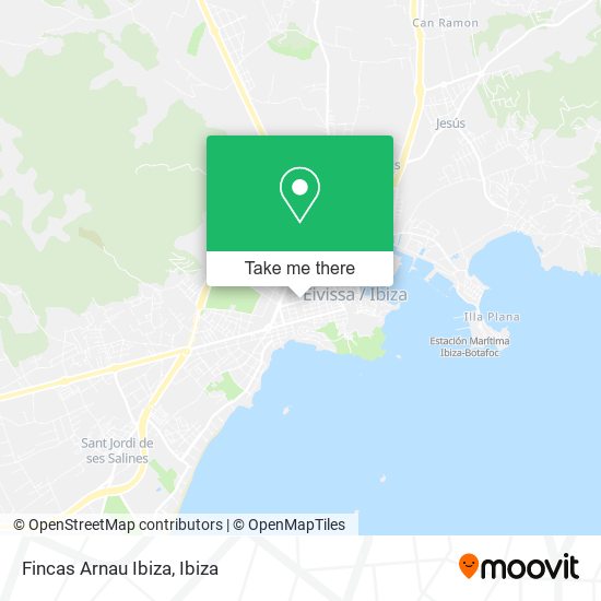 Fincas Arnau Ibiza map