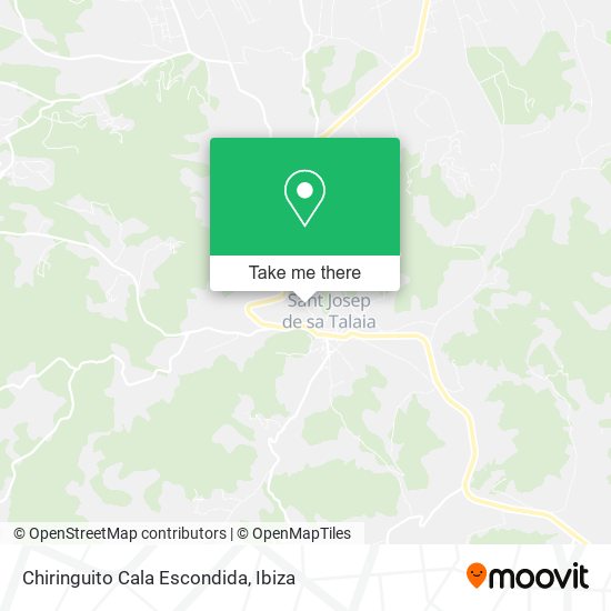 Chiringuito Cala Escondida map