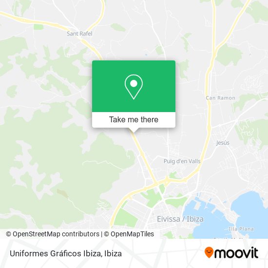 Uniformes Gráficos Ibiza map