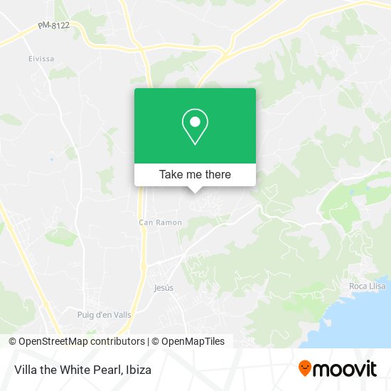 Villa the White Pearl map