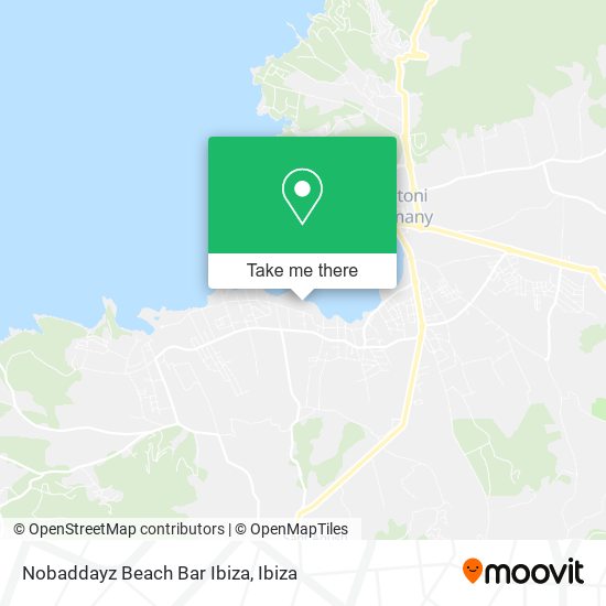 Nobaddayz Beach Bar Ibiza map