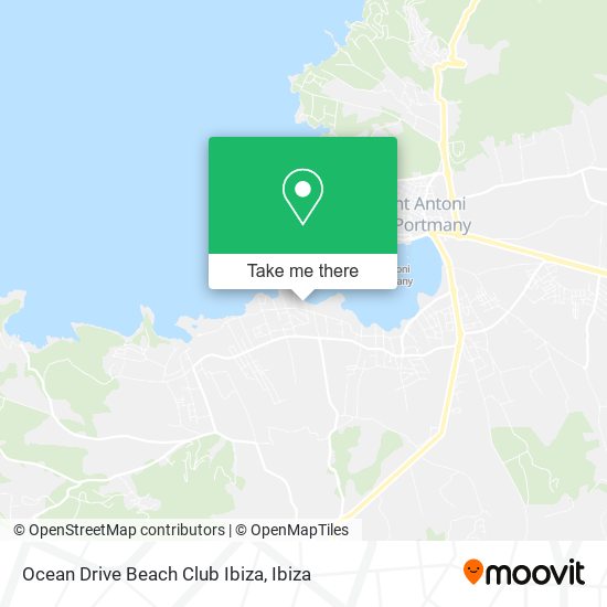 Ocean Drive Beach Club Ibiza map