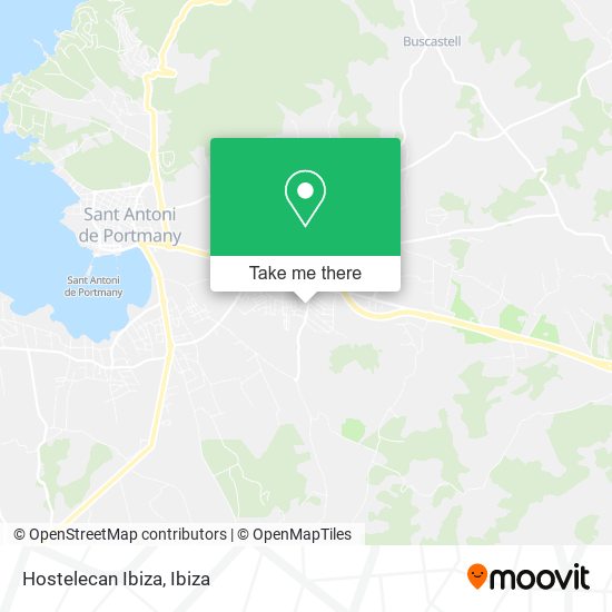 Hostelecan Ibiza map