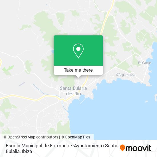 Escola Municipal de Formacio~Ayuntamiento Santa Eulalia map