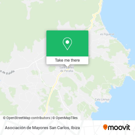 mapa Asociación de Mayores San Carlos