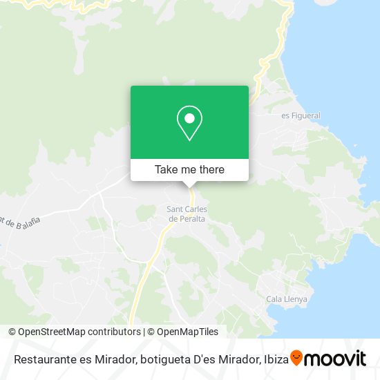 Restaurante es Mirador, botigueta D'es Mirador map