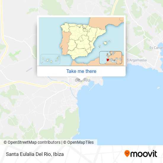 mapa Santa Eulalia Del Rio