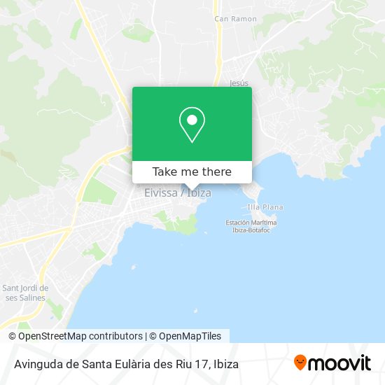 mapa Avinguda de Santa Eulària des Riu 17