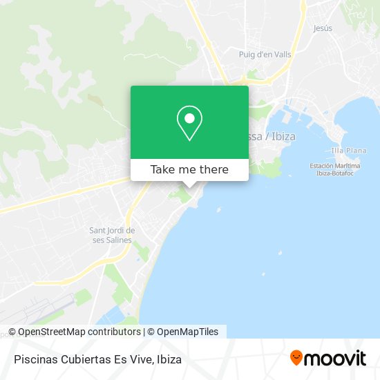 Piscinas Cubiertas Es Vive map
