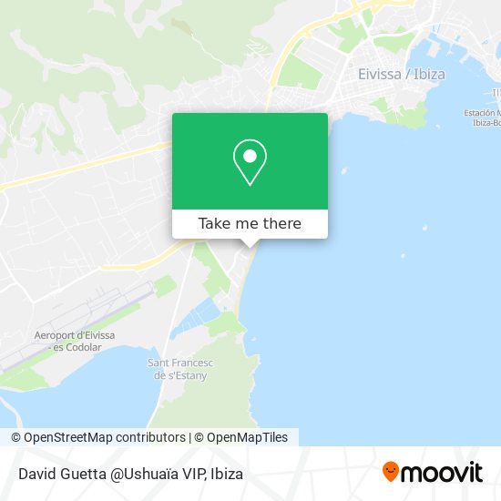 David Guetta @Ushuaïa VIP map