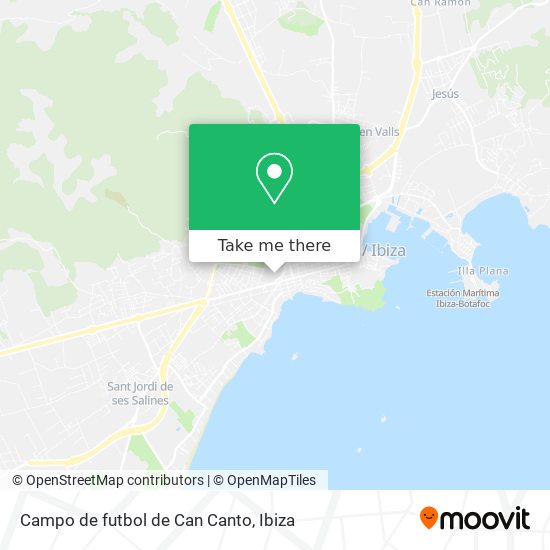 Campo de futbol de Can Canto map