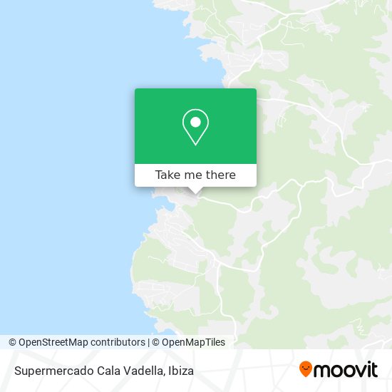 Supermercado Cala Vadella map