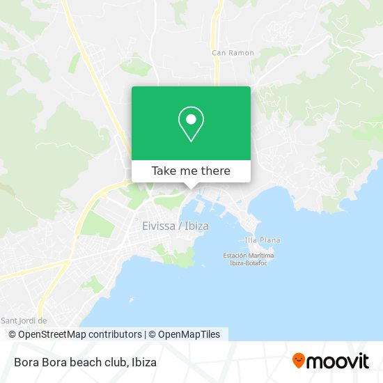 Bora Bora beach club map