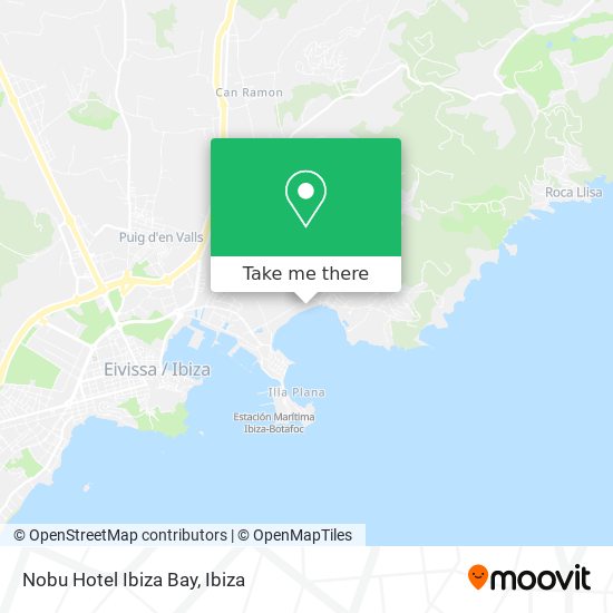 Nobu Hotel Ibiza Bay map