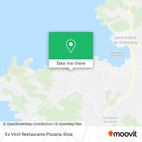 mapa Es Virot Restaurante Pizzaria