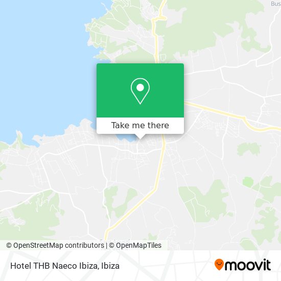 mapa Hotel THB Naeco Ibiza