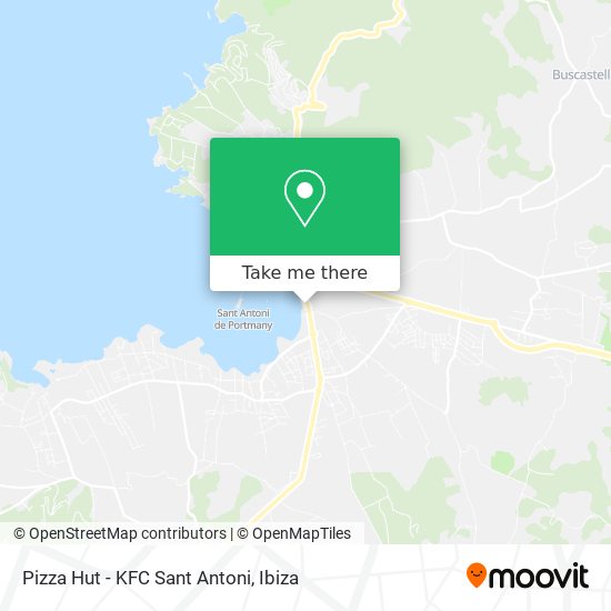 Pizza Hut - KFC Sant Antoni map