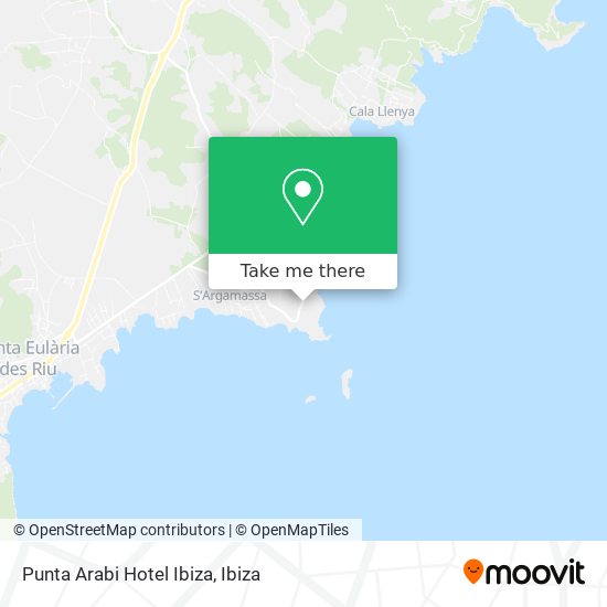 mapa Punta Arabi Hotel Ibiza