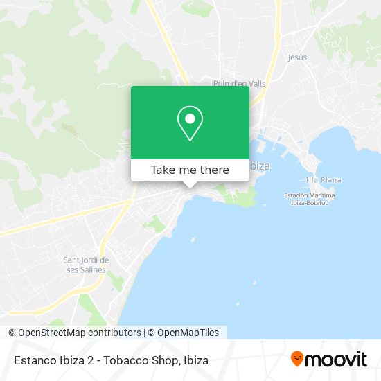 Estanco Ibiza 2 - Tobacco Shop map