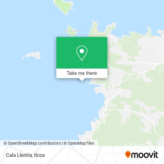 Cala Llentia map