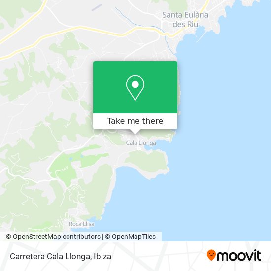 mapa Carretera Cala Llonga