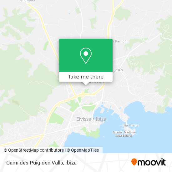 Camí des Puig den Valls map
