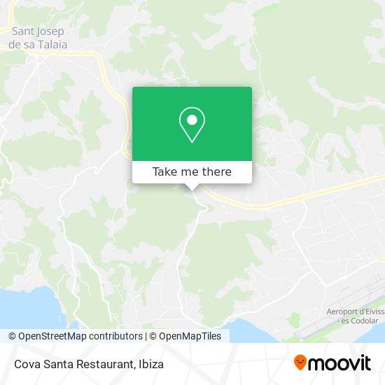 Cova Santa Restaurant map