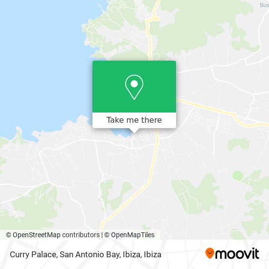 Curry Palace, San Antonio Bay, Ibiza map