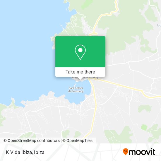 K Vida Ibiza map