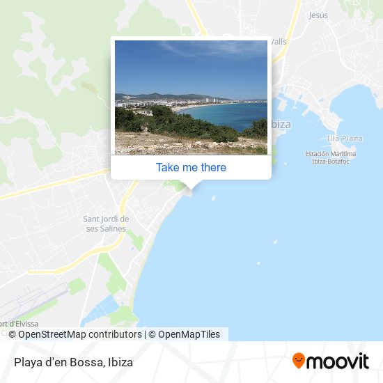 Playa d'en Bossa map