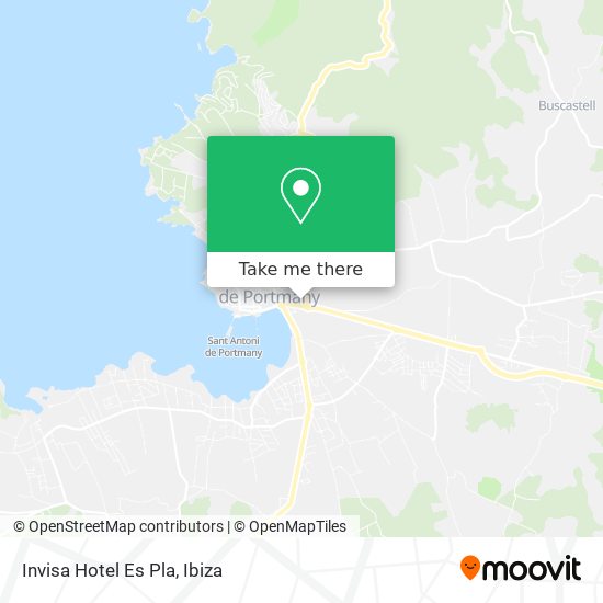 Invisa Hotel Es Pla map