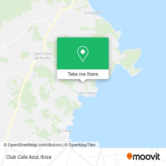 Club Cala Azul map